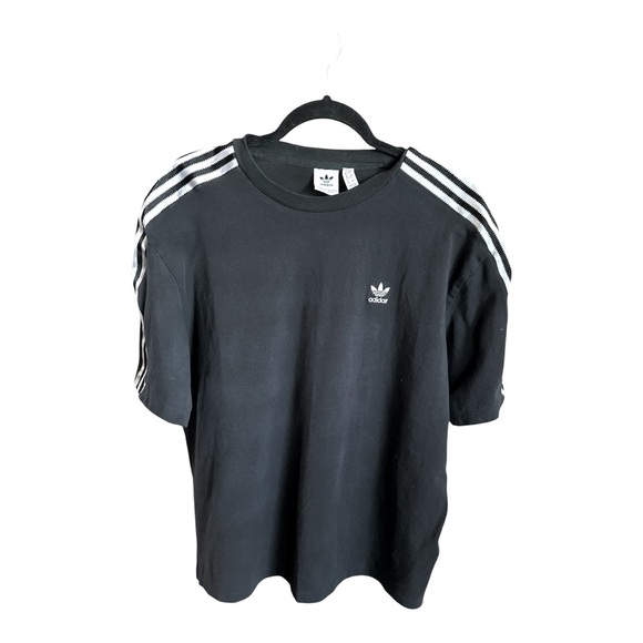 Adidas Originals Black Trefoil Logo T-Shirt Size S | 3-Stripes Tee Classic Fit - Picture 1 of 8